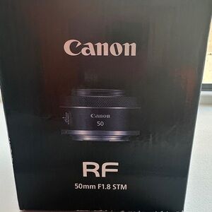 Canon RF 50mm F1.8 STM Lens - Sleek Black